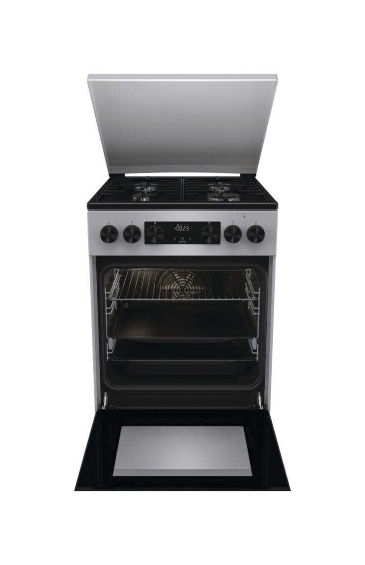 Gorenje GK5C63SH G600 Cucina da accosto cm. 50 - 4 zone a gas + 1 forno elettrico - grigio