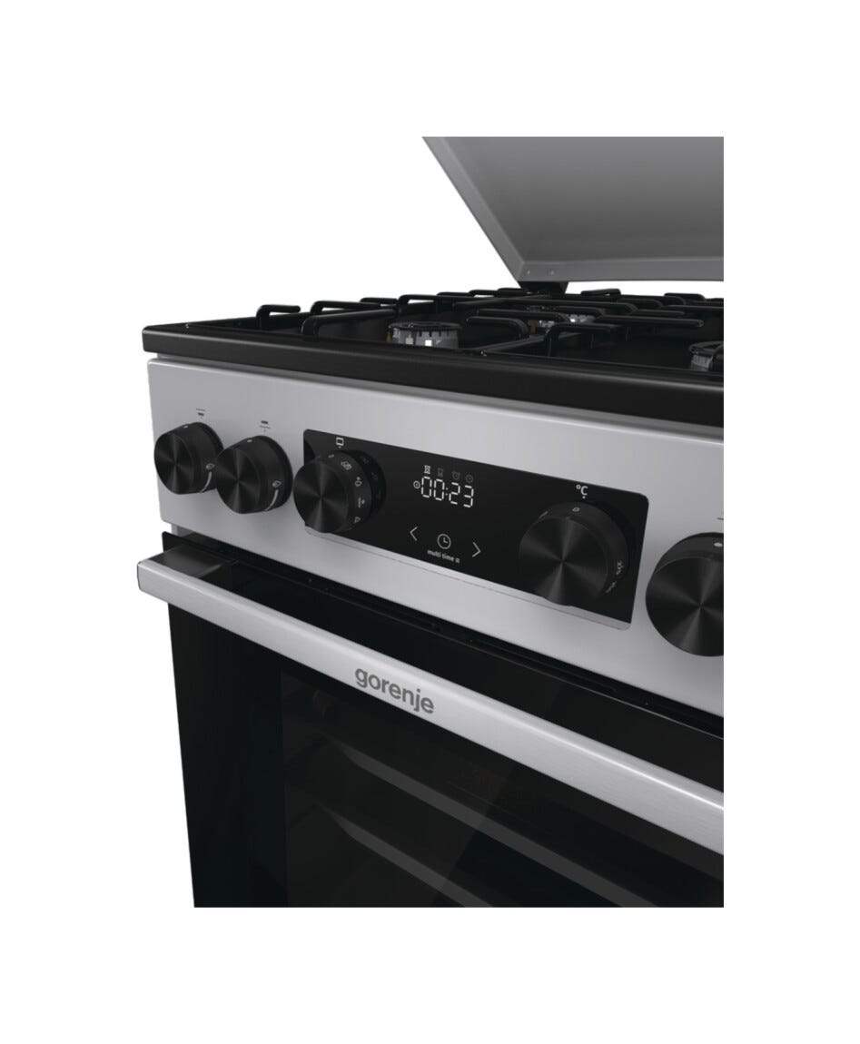 Gorenje GK5C63SH G600 Cucina da accosto cm. 50 - 4 zone a gas + 1 forno elettrico - grigio