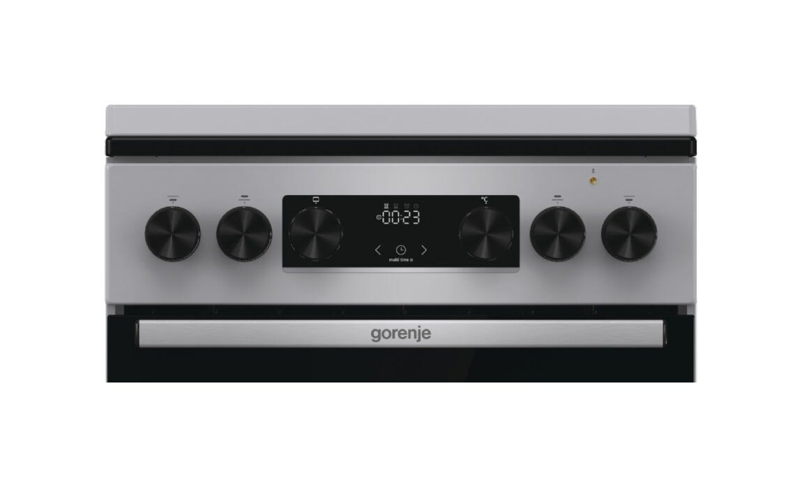 Gorenje GK5C63SH G600 Cucina da accosto cm. 50 - 4 zone a gas + 1 forno elettrico - grigio