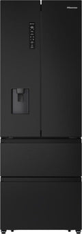 Hisense RF632N4WFE1 Frigorifero con congelatore french cm. 70 h. 200 - lt. 485 - black inox