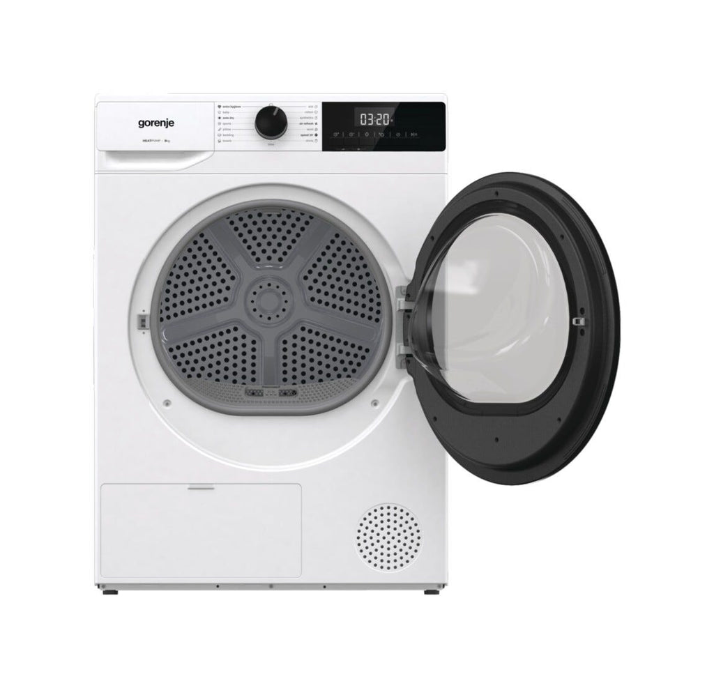 Gorenje DHNE82 G200 Asciugatrice cm. 60 - capacità 8 kg - bianco/nero