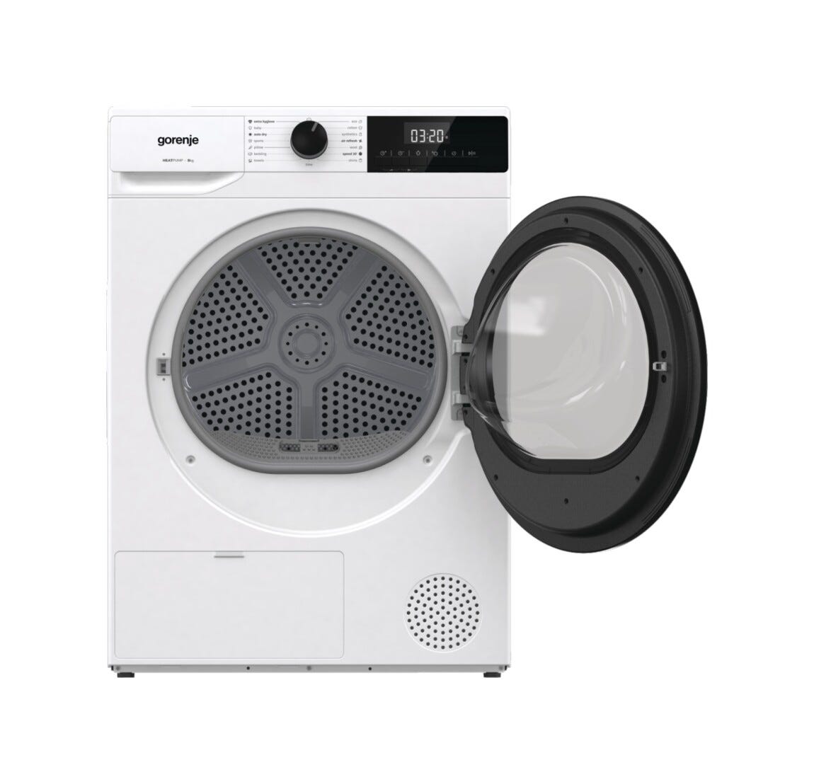 Gorenje DHNE82 G200 Asciugatrice cm. 60 - capacità 8 kg - bianco/nero
