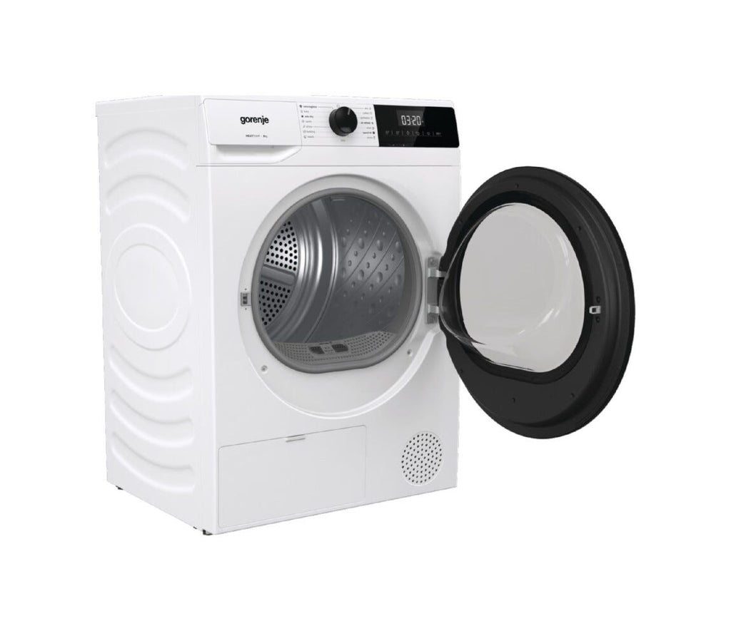 Gorenje DHNE82 G200 Asciugatrice cm. 60 - capacità 8 kg - bianco/nero