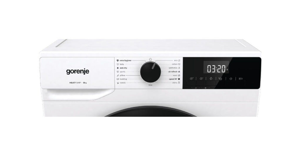 Gorenje DHNE82 G200 Asciugatrice cm. 60 - capacità 8 kg - bianco/nero