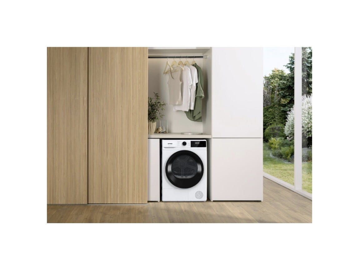 Gorenje DHNE82 G200 Asciugatrice cm. 60 - capacità 8 kg - bianco/nero