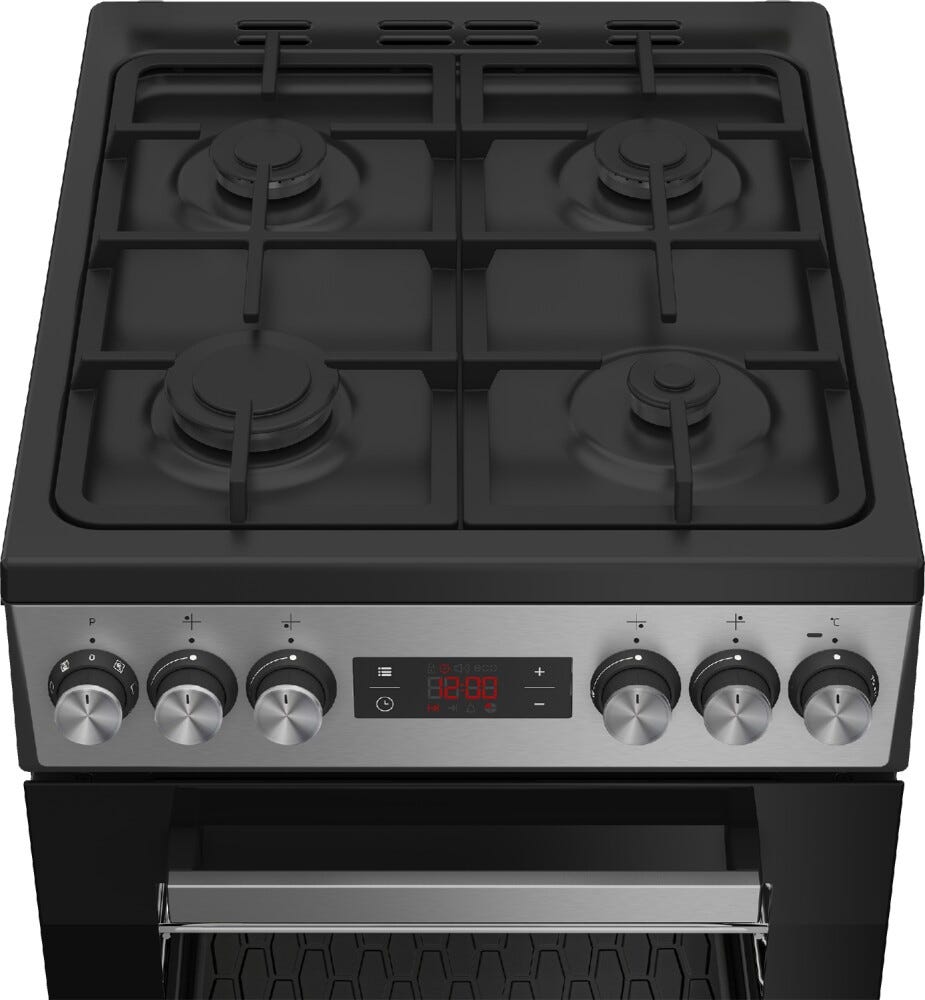 Beko FSM52332DXDT Cucina da accosto cm 50 - 4 fuochi + 1 forno elettrico - inox
