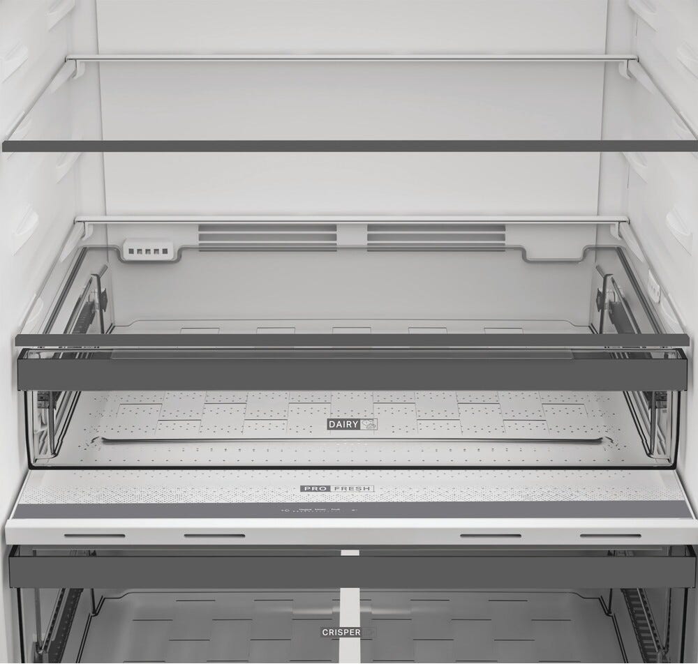Whirlpool FRWH WHD2 6473 X5E IXDL70 Frigorifero con congelatore a libera installazione cm. 70 h. 187 - lt. 477 - inox/nero