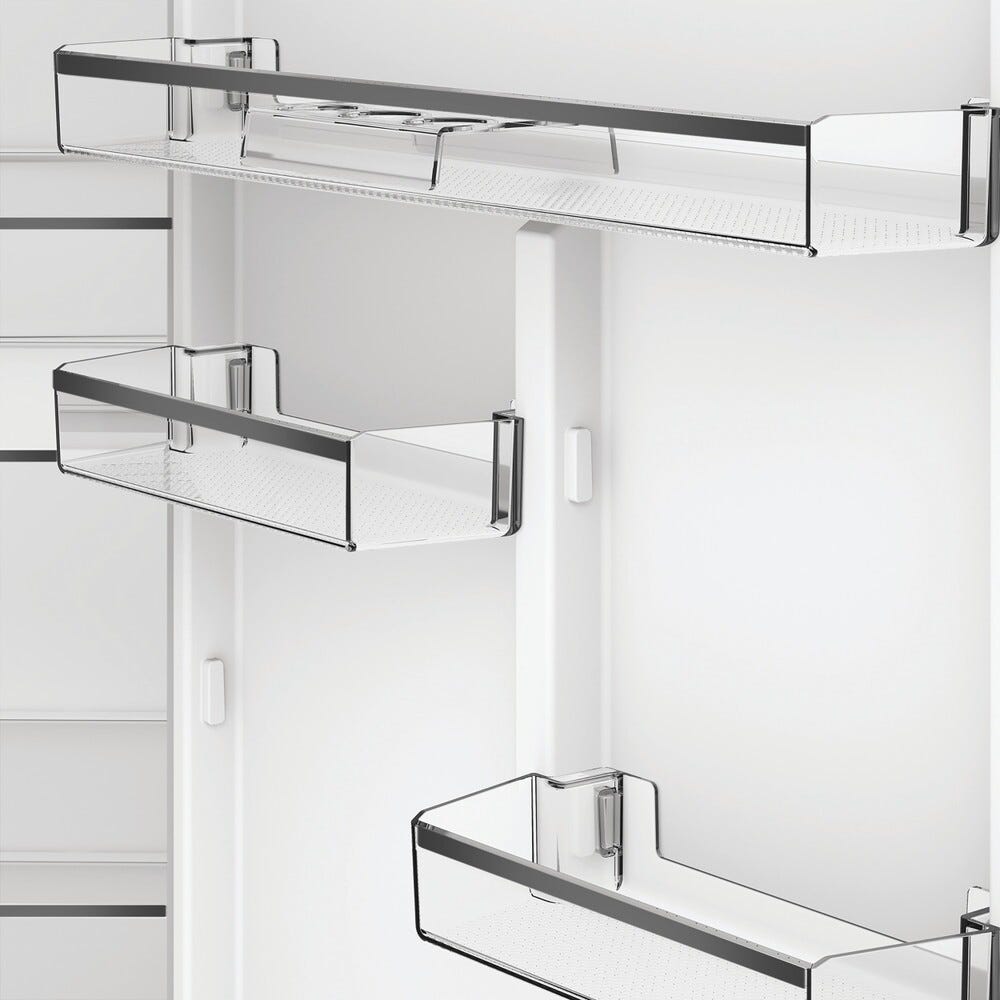 Whirlpool FRWH WHD2 6473 X5E IXDL70 Frigorifero con congelatore a libera installazione cm. 70 h. 187 - lt. 477 - inox/nero