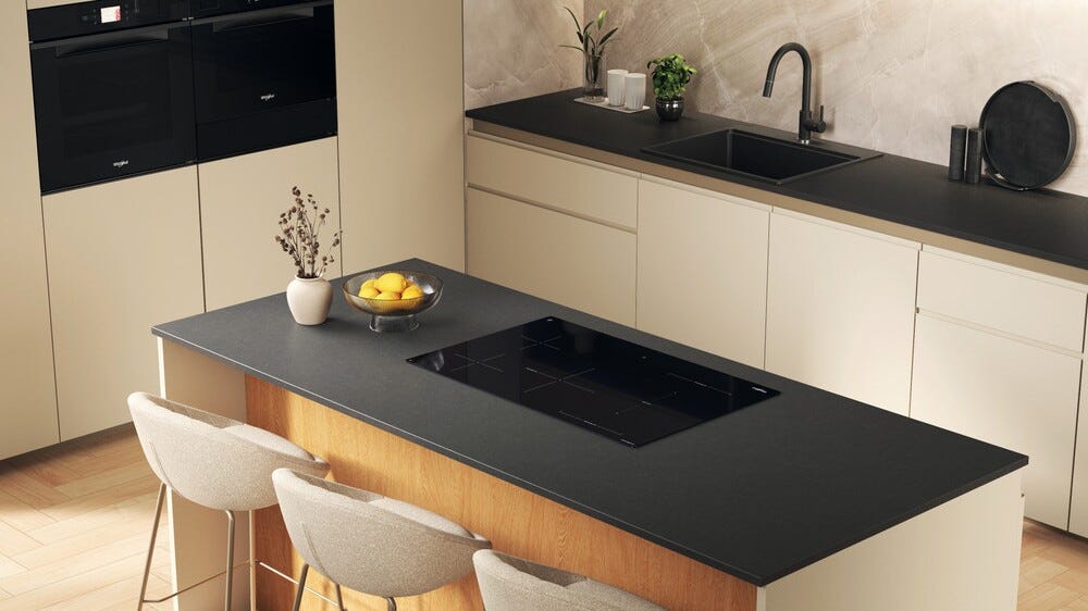 Whirlpool WTX8017DCF2 Collezione W Piano cottura a induzione cm 80 - nero