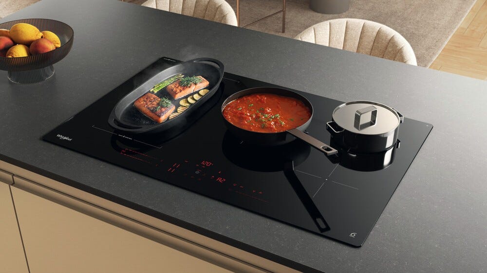 Whirlpool WTX8017DCF2 Collezione W Piano cottura a induzione cm 80 - nero