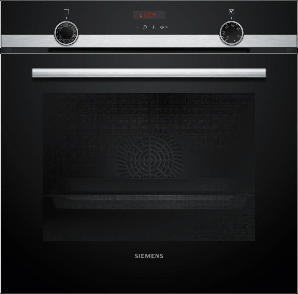 Siemens HQ574AER3 iQ300 Forno multifunzione con vapore - pirolitico - cm. 60 - inox/nero