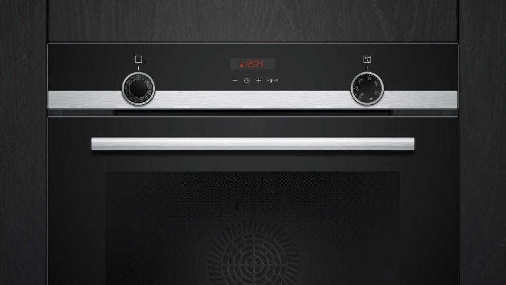Siemens HQ574AER3 iQ300 Forno multifunzione con vapore - pirolitico - cm. 60 - inox/nero