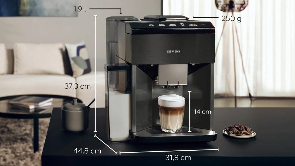 Siemens TQ518RX3 EQ500 Macchina per caffè automatica - nero