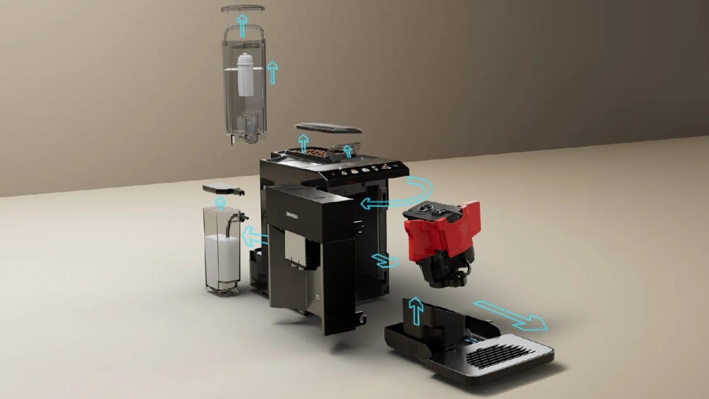 Siemens TQ518RX3 EQ500 Macchina per caffè automatica - nero
