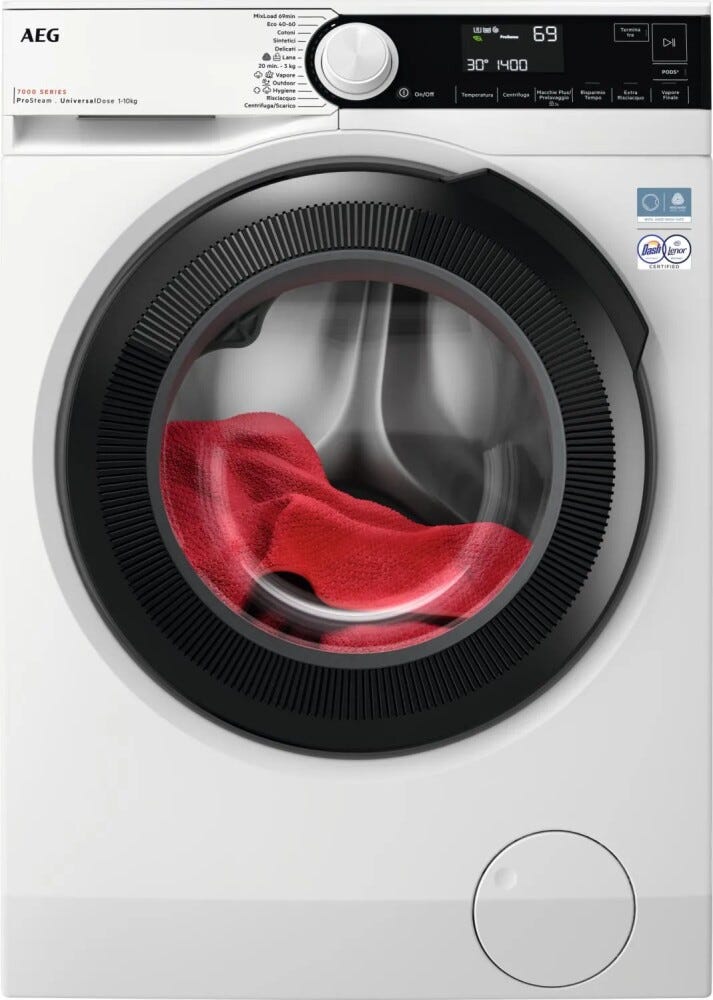 AEG LR7FD94 Serie 7000 ProSteam® Lavatrice cm. 60 - capacità 9 kg - bianco