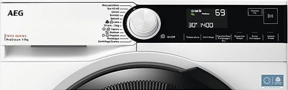 AEG LR7FD94 Serie 7000 ProSteam® Lavatrice cm. 60 - capacità 9 kg - bianco