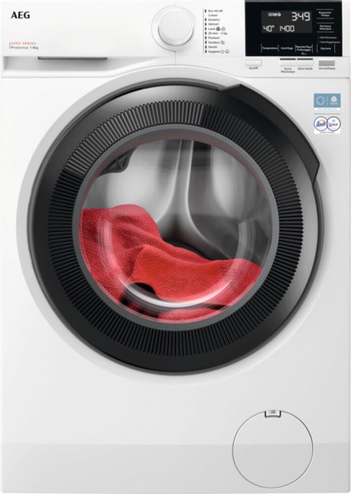 AEG LR6FG84 Serie 6000 ProSense® Lavatrice cm. 60 - capacità 8 kg - bianco