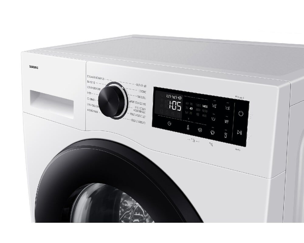 Samsung WW90DG5G34AEET Lavatrice slim cm. 60 - profondità 48 cm. - capacità 9 kg - bianco