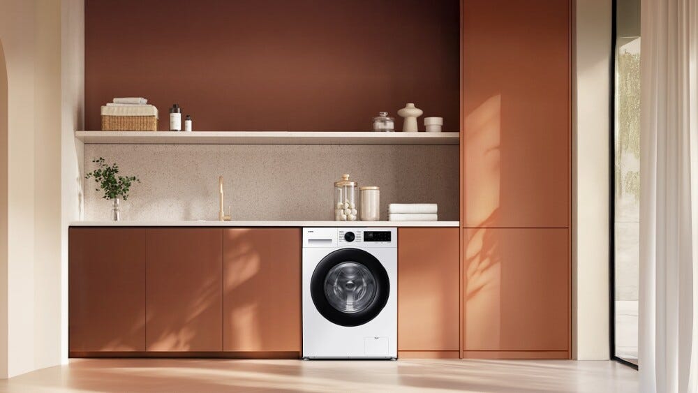 Samsung WW90DG5G34AEET Lavatrice slim cm. 60 - profondità 48 cm. - capacità 9 kg - bianco