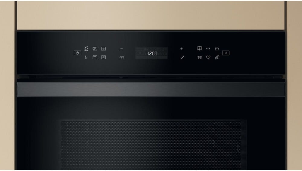 Whirlpool WCW6O7HTB Forno combinato microonde da incasso cm. 60 h. 46 - nero