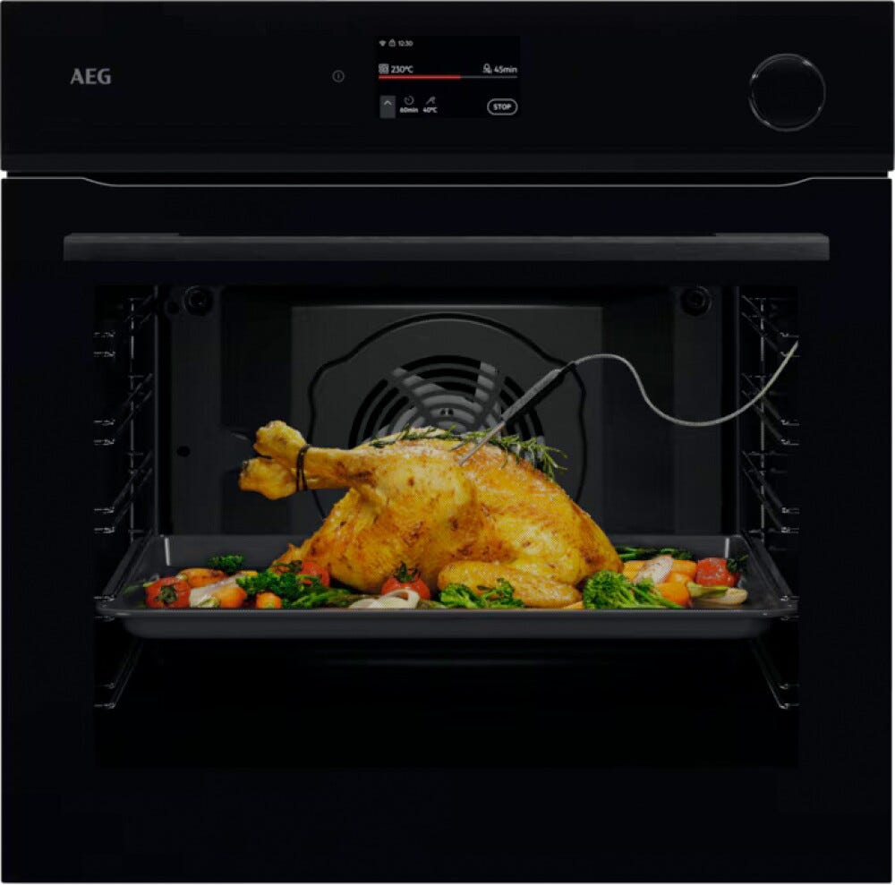 AEG NBR7P731SB Serie 7000 MealAssist SteamCrisp Forno multifunzione a vapore - pirolitico - cm. 60 - nero