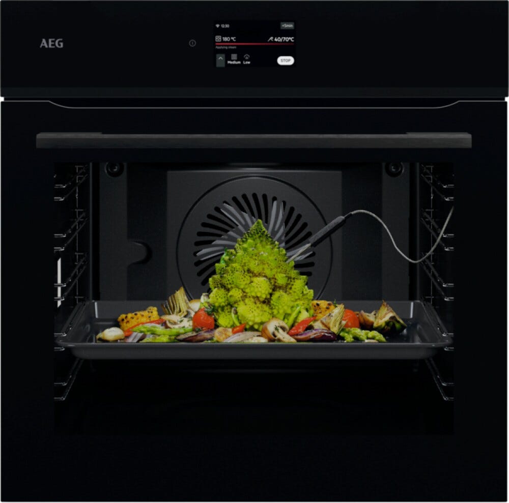 AEG NBE7P731AB serie 7000 MealAssist Forno multifunzione pirolitico cm. 60 - nero