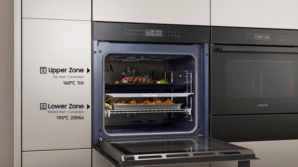 Samsung NV7B4245VAK/U3 Forno combinato a vapore cm. 60 - nero