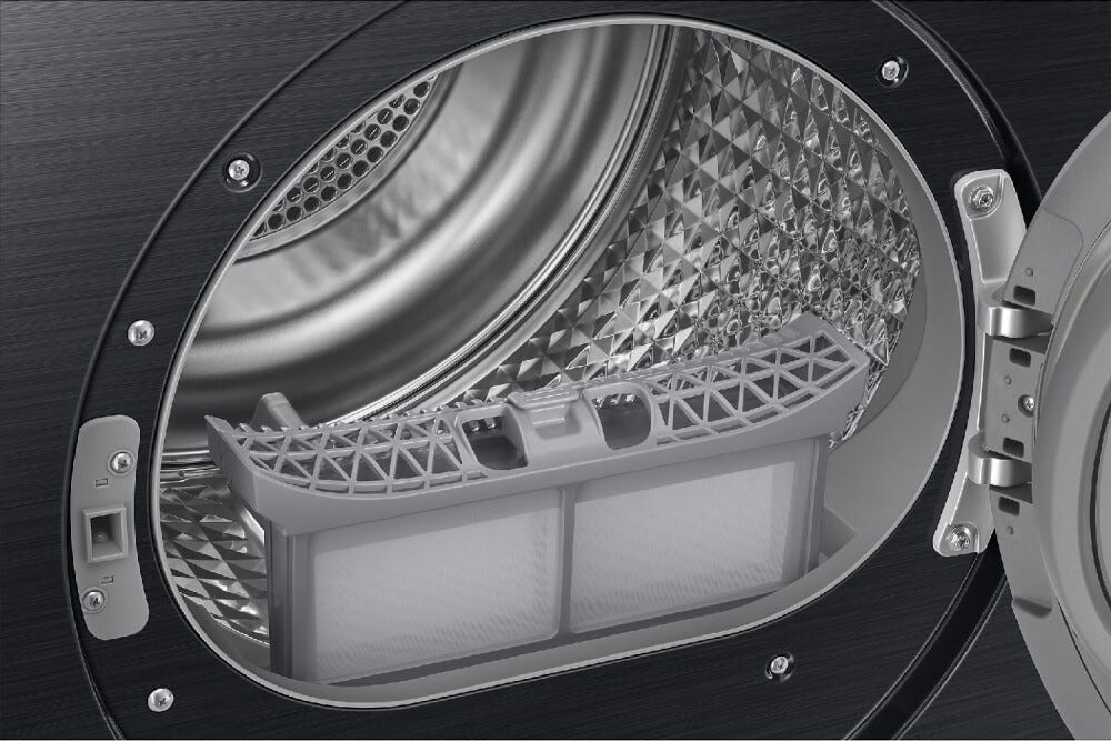 Samsung DV90DB7845GBU3 Bespoke AI Asciugatrice cm. 60 - capacità 9 kg - nero