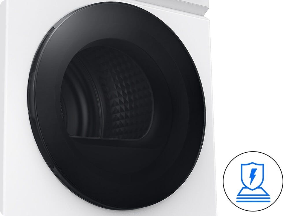 Samsung DV90DB7845GWU3 Bespoke AI Asciugatrice cm. 60 - capacità 9 kg - bianco