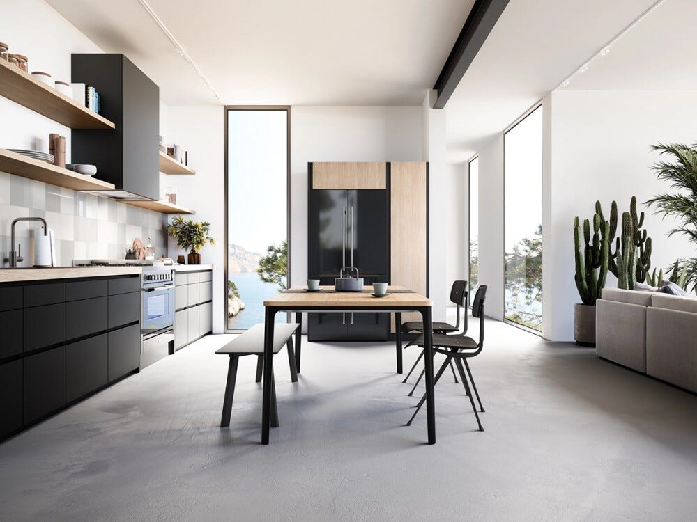 ILVE R91SCD Professional Plus Frigorifero con congelatore 4 porte cm 91, lt 539, finitura inox o colorato