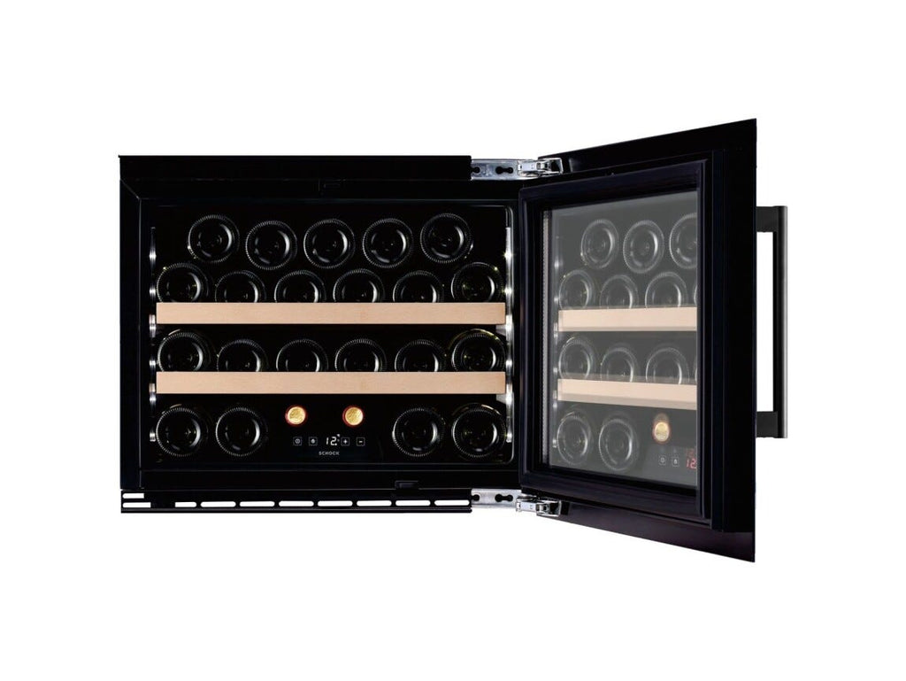 Schock SCI45BK Cantina vino incasso cm. 59 h. 45 - 23 bottiglie - cristallo nero