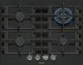 Siemens EN6B6HK40 Piano cottura a gas cm. 59 - vetro nero