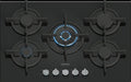 Siemens EP7A6QI10 iQ500 Piano cottura a gas cm. 76 - vetro nero