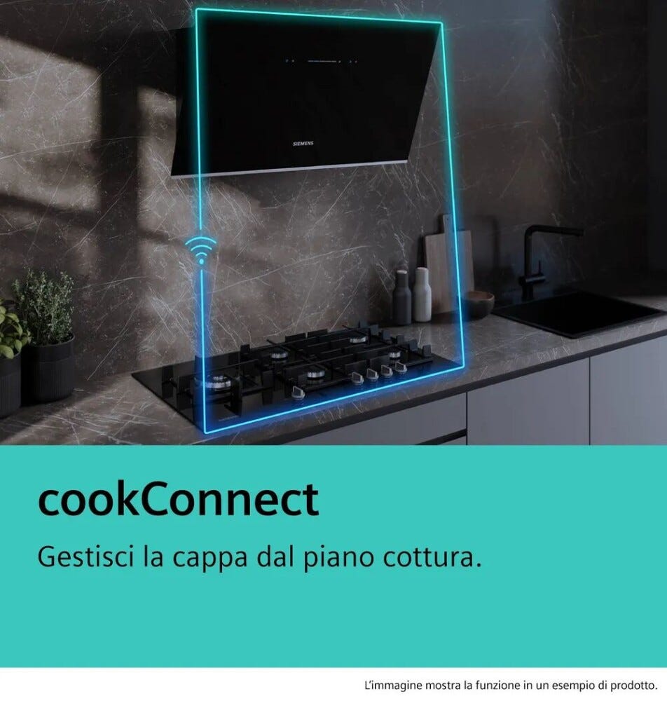 Siemens ER9A6SH40 iQ700 Piano cottura a gas cm. 92 - vetro nero
