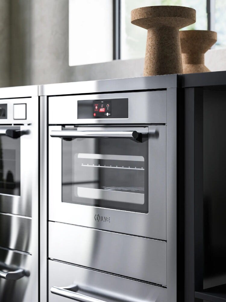 ILVE 645STZ41 Professional Plus Forno elettrico compatto multifunzione 400 °C (Pizza Party) cm 60 h 45 - inox