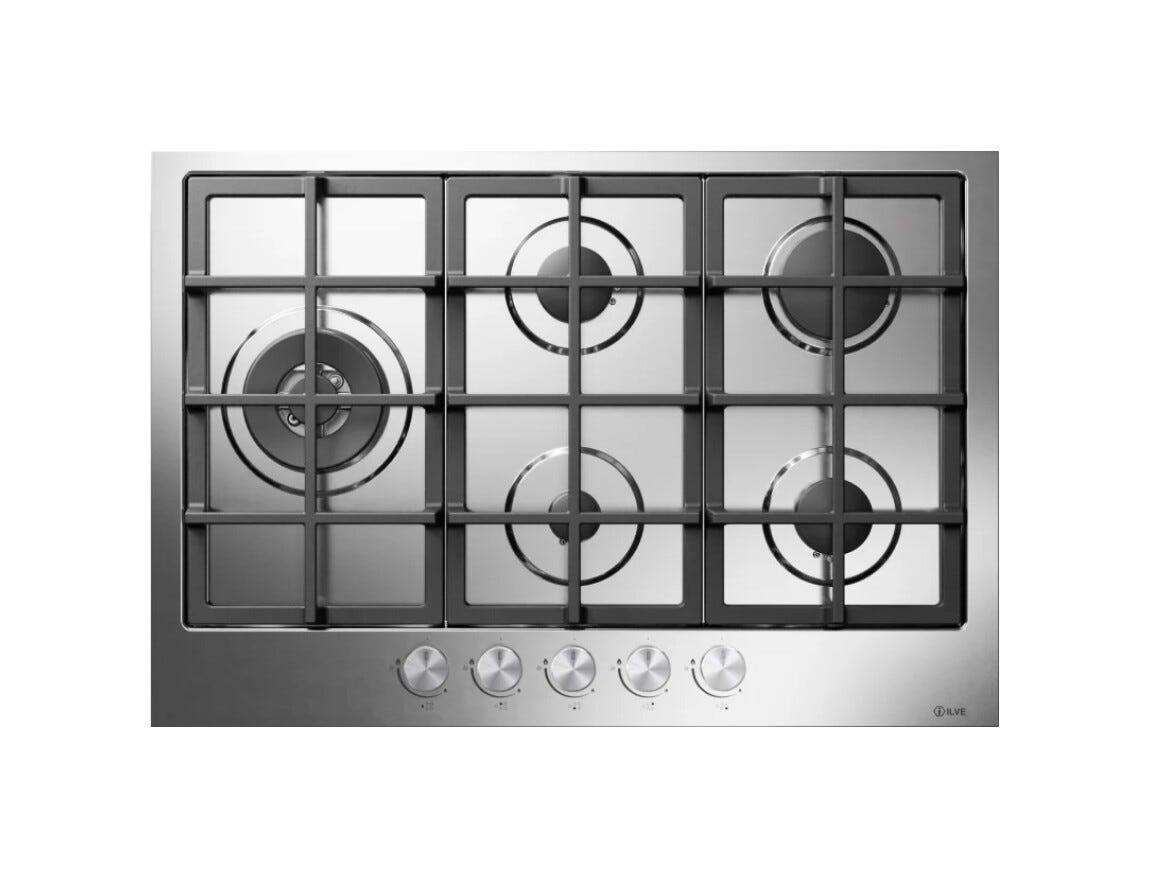 ILVE HCS75SCK Professional Plus Piano cottura a gas cm 75 - inox