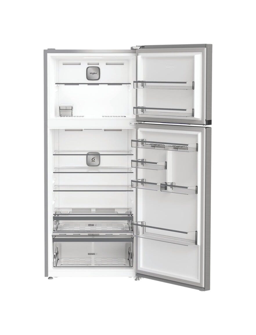 Whirlpool WHD2 6552 X4E Frigorifero con congelatore a libera installazione cm. 78 h. 188 - lt. 557 - inox