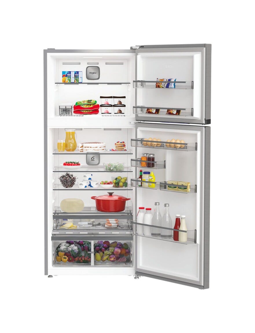 Whirlpool WHD2 6552 X4E Frigorifero con congelatore a libera installazione cm. 78 h. 188 - lt. 557 - inox