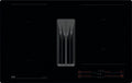 AEG NCH84C23CB serie 7000 SenseFry Piano cottura induzione con cappa integrata cm. 80