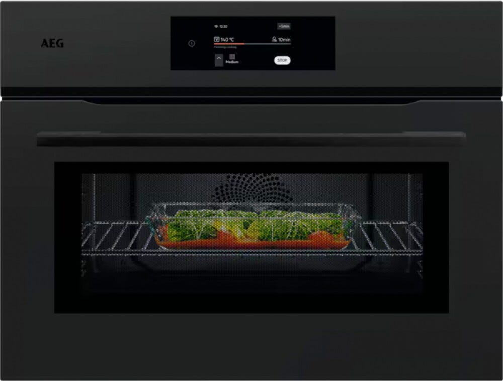 AEG NKK8N721T Serie 8000 MealAssist Combiquick® Forno combinato a microonde cm. 60 h. 46 - nero opaco