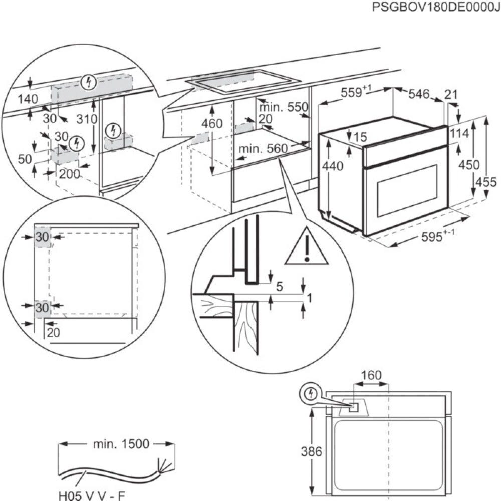 AEG NKK8N721T Serie 8000 MealAssist Combiquick® Forno combinato a microonde cm. 60 h. 46 - nero opaco