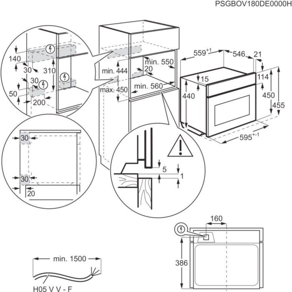 AEG NKK8N721T Serie 8000 MealAssist Combiquick® Forno combinato a microonde cm. 60 h. 46 - nero opaco