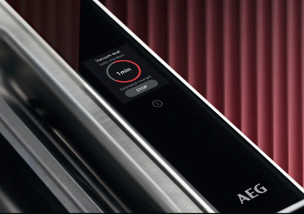 AEG NKV914T Cassetto sottovuoto da incasso cm. 60 h. 14 - nero opaco