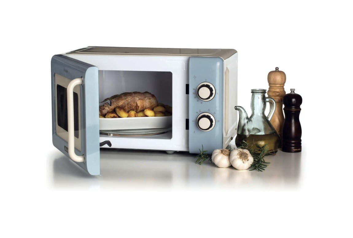 Ariete 3960/05 Vintage Forno a microonde cm. 45 - azzurro