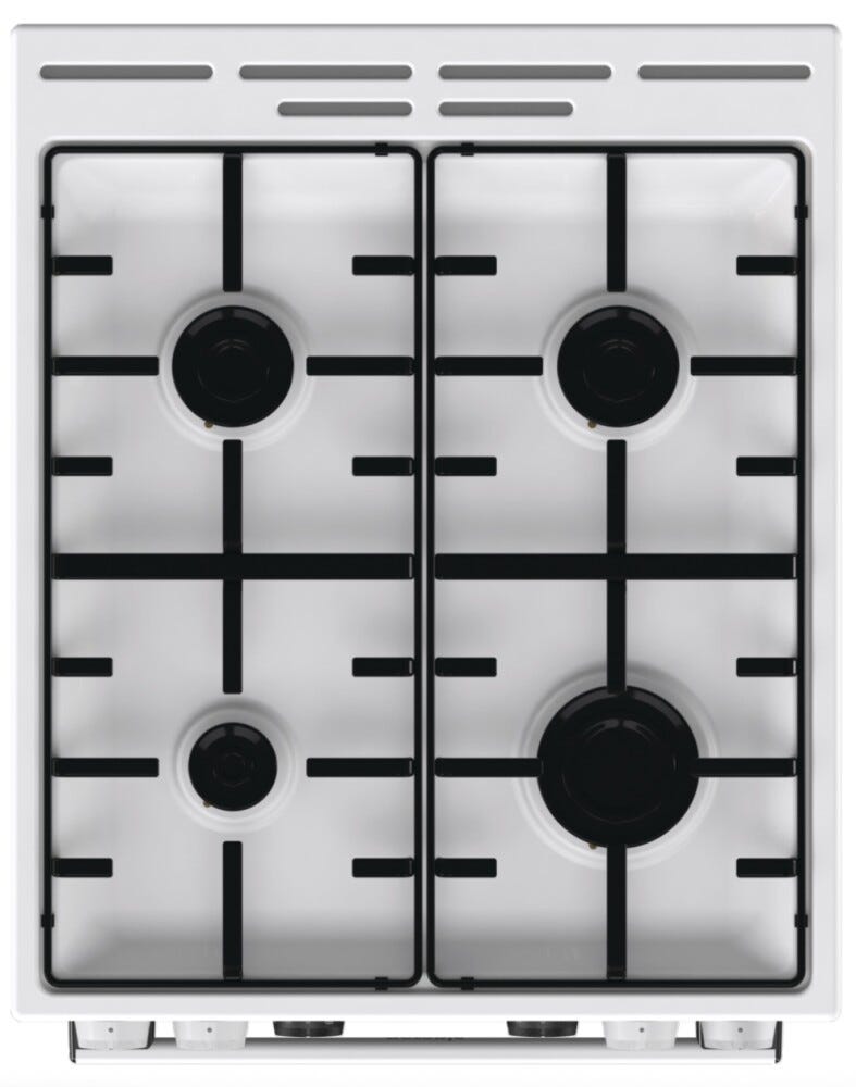 Gorenje GK5C42WH G600 Cucina da accosto cm. 50 - 4 zone a gas + 1 forno elettrico - bianco