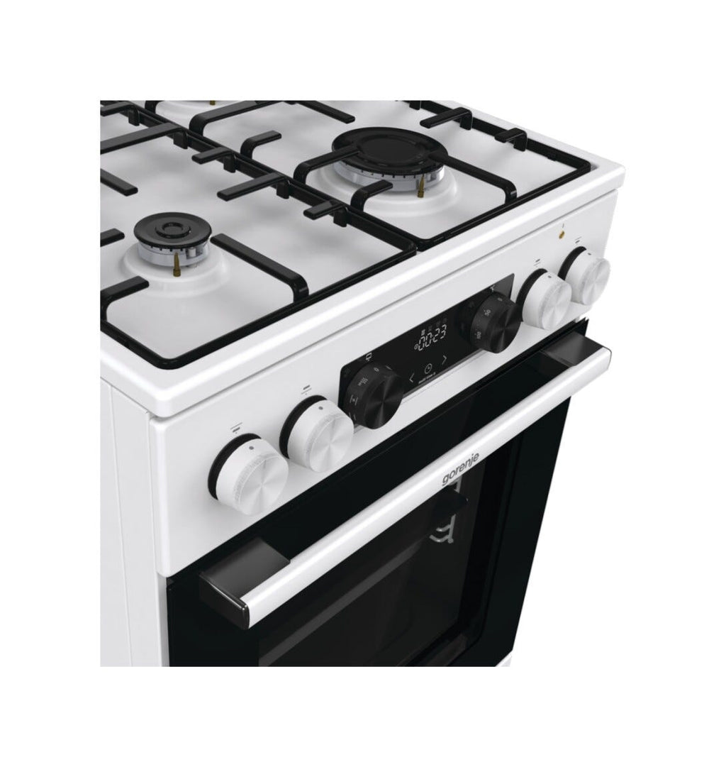 Gorenje GK5C42WH G600 Cucina da accosto cm. 50 - 4 zone a gas + 1 forno elettrico - bianco