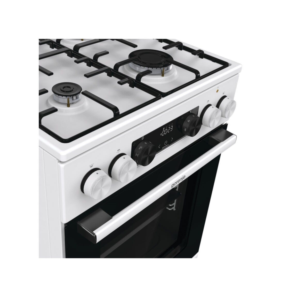 Gorenje GK5C42WH G600 Cucina da accosto cm. 50 - 4 zone a gas + 1 forno elettrico - bianco