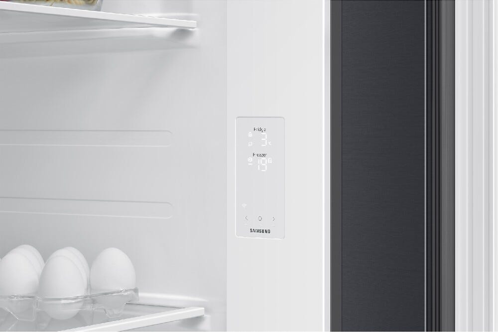 Samsung RS70F65QEFEF Frigorifero con congelatore side by side cm. 91 h. 178 - lt. 659 - antracite