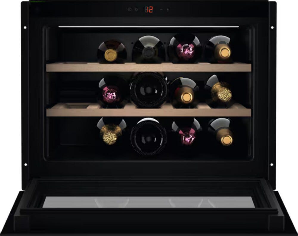 Electrolux KBW6H Serie 800 Cantina vino da incasso cm. 56 h. 44 - 15 bottiglie - nero