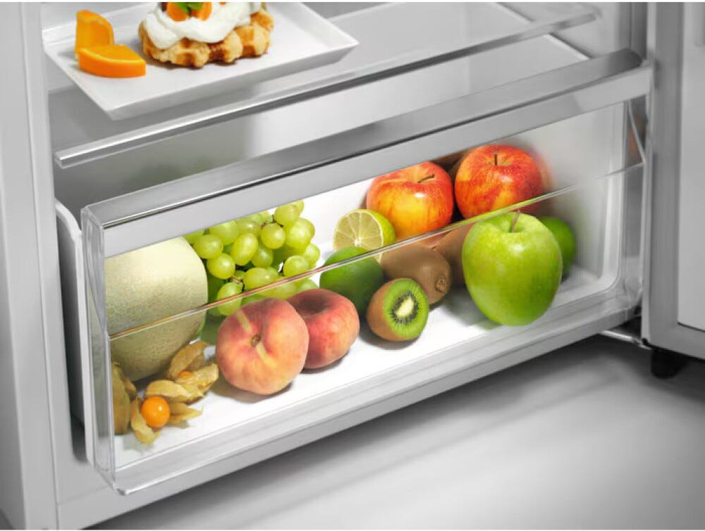 Electrolux LTB1AE24W0 Serie 500 ColdSense Frigorifero con congelatore a libera installazione cm. 55 h 144 - lt. 206 - bianco